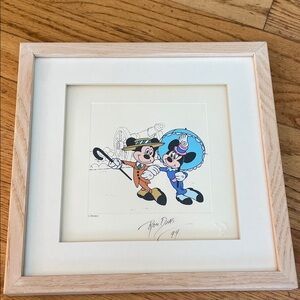 Signed Ron Dias Disney Treasures NIFTY NINETIES Mickey Mouse 1941 Framed Print